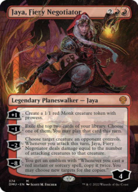 Jaya, Fiery Negotiator (Borderless Art Foil) | Dominaria United