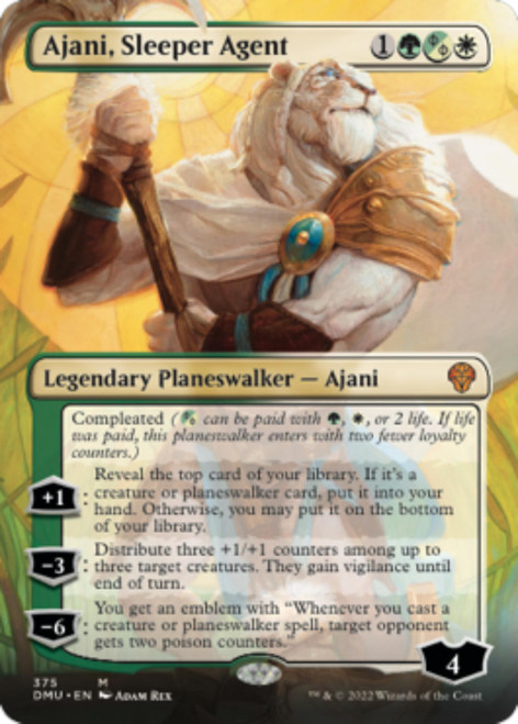 Ajani, Sleeper Agent (Borderless Art Foil) | Dominaria United