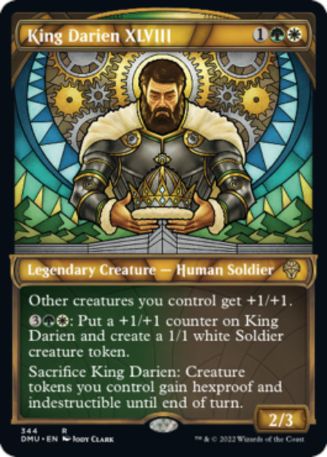 King Darien XLVIII (Stained-Glass Textured Foil) | Dominaria United