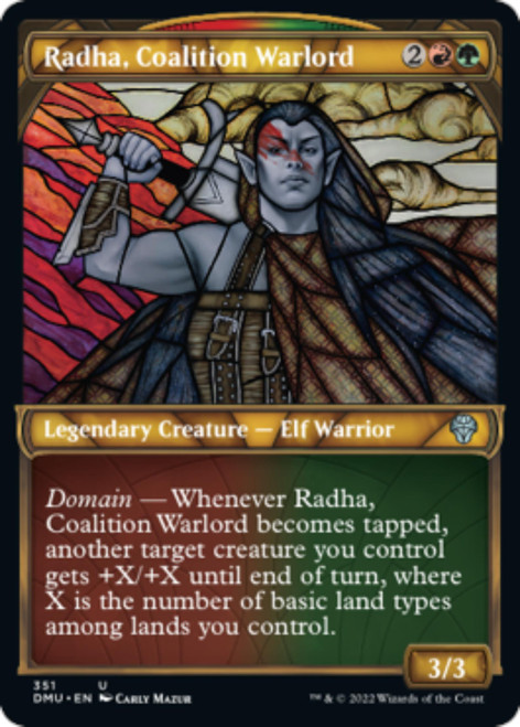 Radha, Coalition Warlord (Stained-Glass Textured Foil)