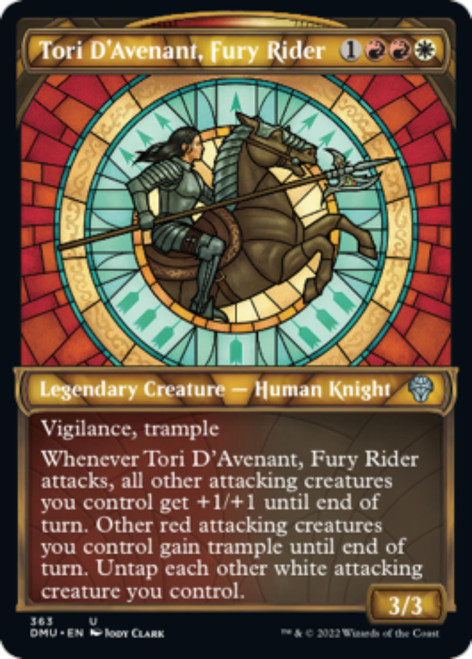 Tori D'Avenant, Fury Rider (Stained-Glass Textured Foil)