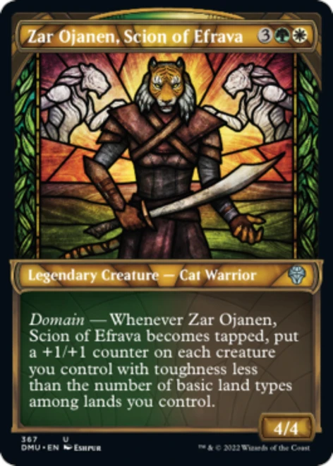 Zar Ojanen, Scion of Efrava (Stained-Glass Textured Foil)