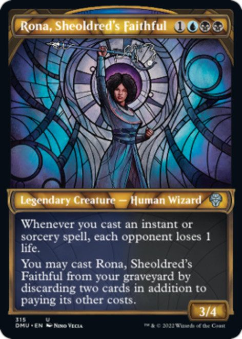 Rona, Sheoldred's Faithful (Stained Glass)