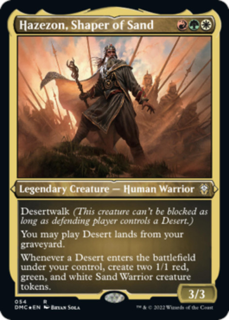 Hazezon, Shaper of Sand (Etched Foil)