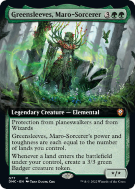 Greensleeves, Maro-Sorcerer (Extended Art foil) | Dominaria United Commander