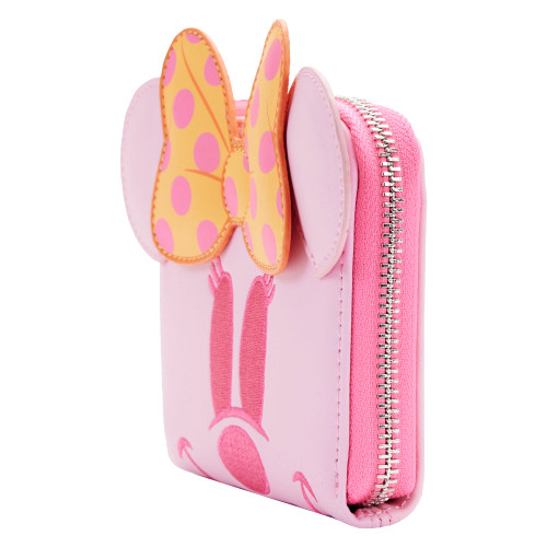 Disney: Pastel Ghost Minnie Mouse Glow-in-the-Dark Zip Around Wallet