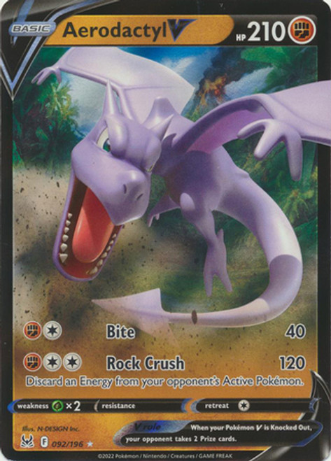 Pokémon - 1 Card - Aerodactyl V Alt Art - Catawiki