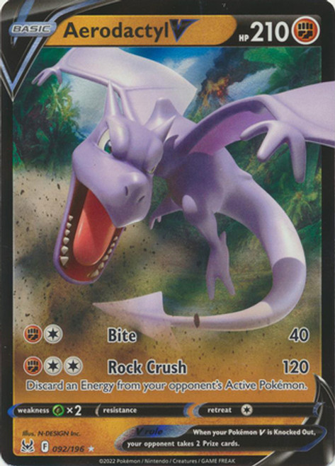 Aerodactyl V 180/186 Lost Origin Alternative Art Proxy 