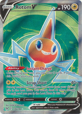 SWSH Lost Origin 176/196 Rotom V (Full Art)