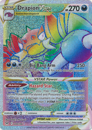 SWSH Lost Origin 200/196 Drapion VSTAR (Rainbow Rare)