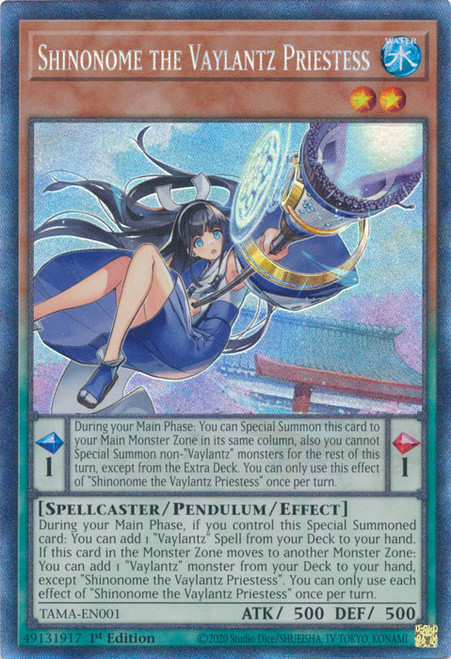 TAMA-EN001 Shinonome the Vaylantz Priestess (Collector's Rare)