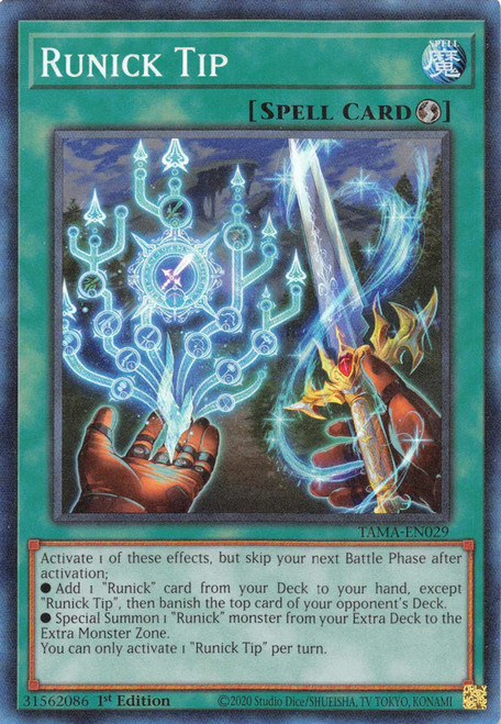 TAMA-EN029 Runick Tip (Collector's Rare)