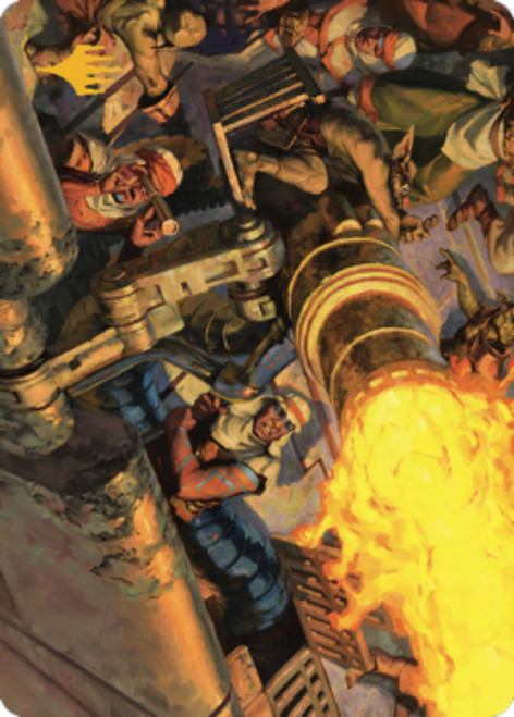 Mana Cannons (#36) Art Card (Gold Stamped)
