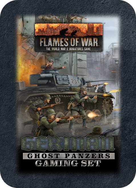 Flames of War - German Ghost Panzers Gaming Set (x20 Tokens, x2 Objectives, x16 Dice)