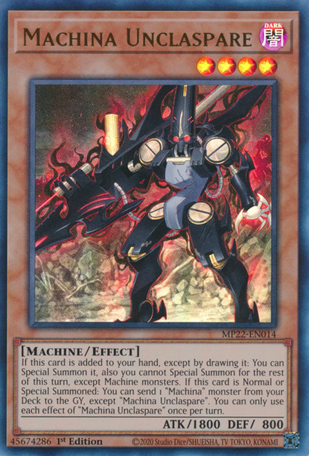 MP22-EN014 Machina Unclaspare