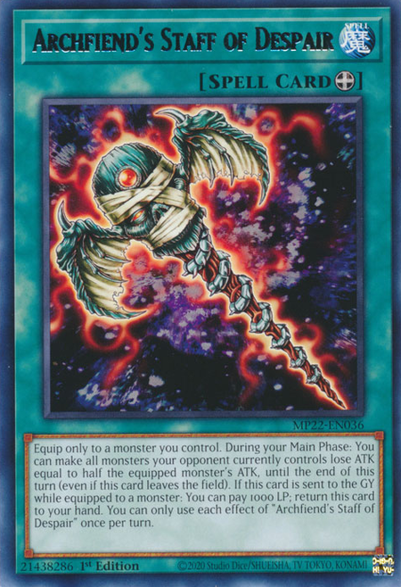 MP22-EN036 Archfiend's Staff of Despair