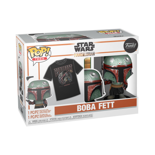 POP! & Tee: Star Wars: The Mandalorian - Boba Fett T-Shirt