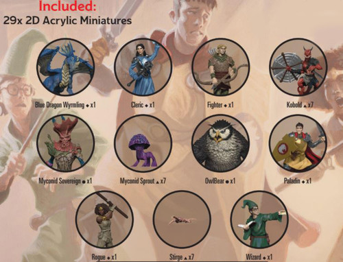D&D Idols of the Realms: Dragons of Stormwreck Isle 2D Miniatures
