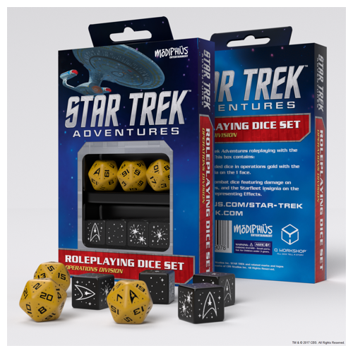 Star Trek Adventures RPG: Operations Division Dice Set (DISCONTINUED)