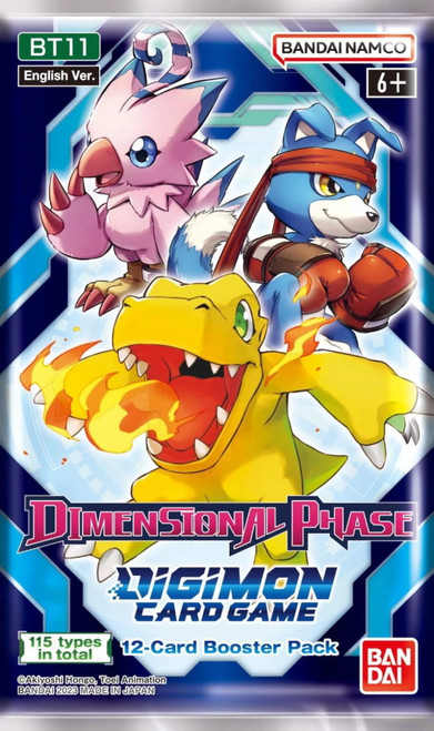 Digimon Trading Card Game: Dimensional Phase Booster Pack (BT11)