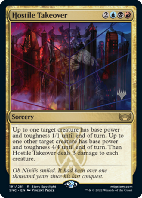 Hostile Takeover (Promo Pack non-foil) | Streets of New Capenna