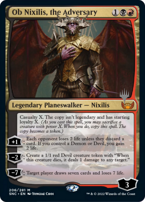 Ob Nixilis, the Adversary (Promo Pack non-foil) | Streets of New Capenna