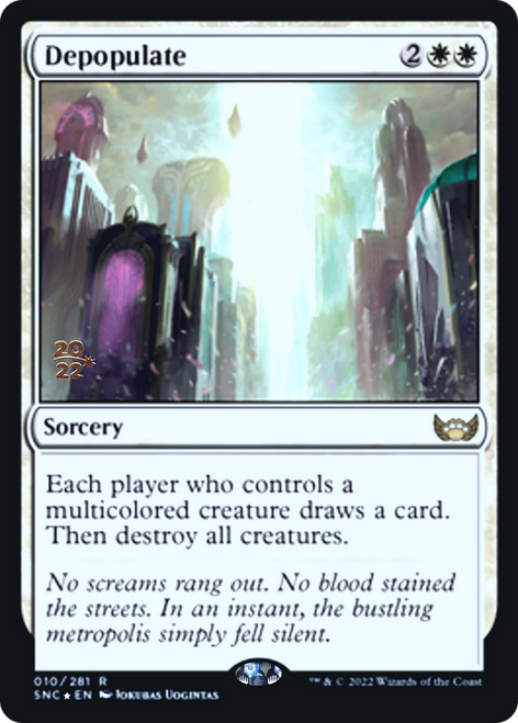 Depopulate (Prerelease foil) | Streets of New Capenna