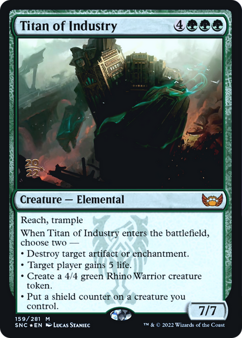 Titan of Industry (Prerelease foil) | Streets of New Capenna
