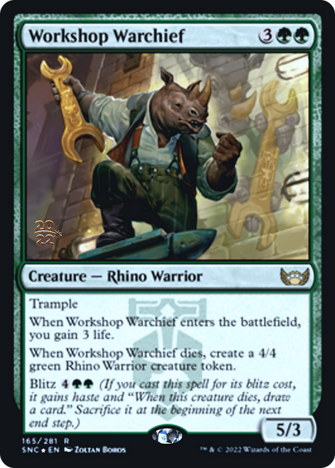 Workshop Warchief (Prerelease foil) | Streets of New Capenna