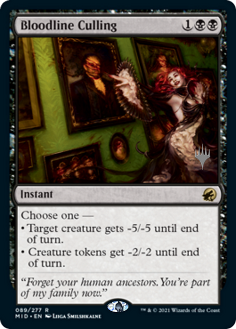 Bloodline Culling (Promo Pack foil) | Innistrad: Midnight Hunt