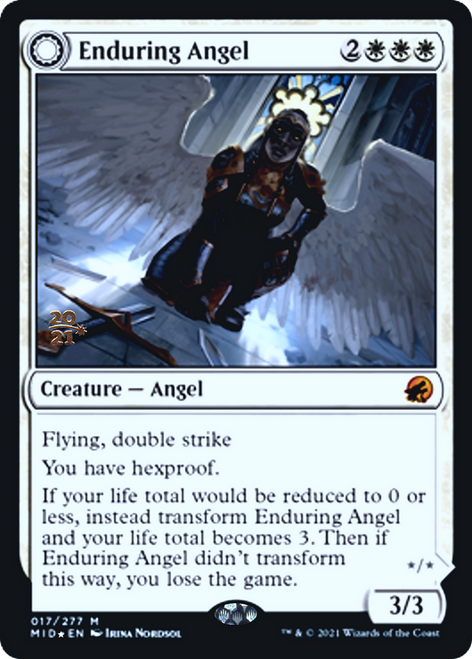 Enduring Angel // Angelic Enforcer (Prerelease foil)