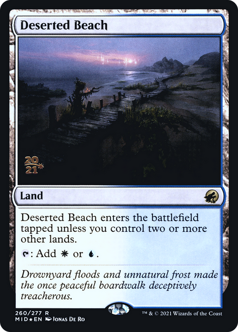 Deserted Beach (Prerelease foil) | Innistrad: Midnight Hunt