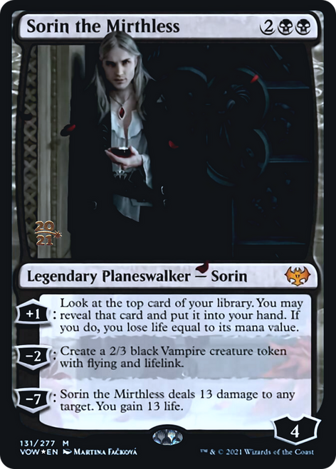 Sorin the Mirthless (Prerelease foil) | Innistrad: Crimson Vow