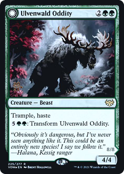 Ulvenwald Oddity // Ulvenwald Behemoth (Prerelease foil)