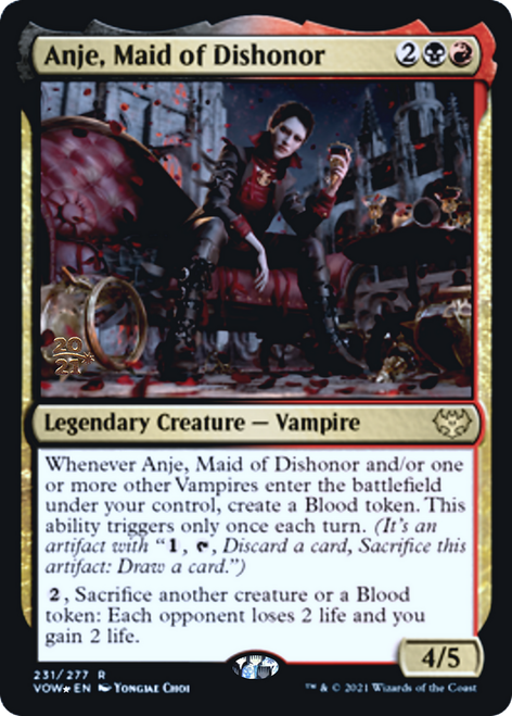 Anje, Maid of Dishonor (Prerelease foil)