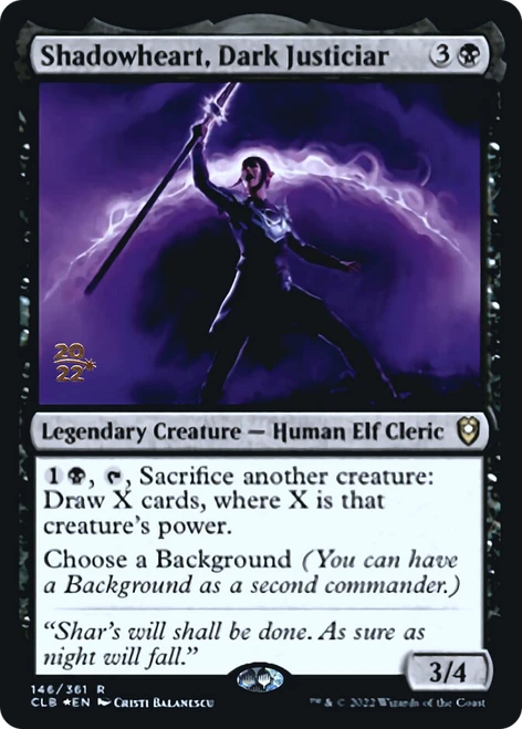 Shadowheart, Dark Justiciar (Prerelease foil)