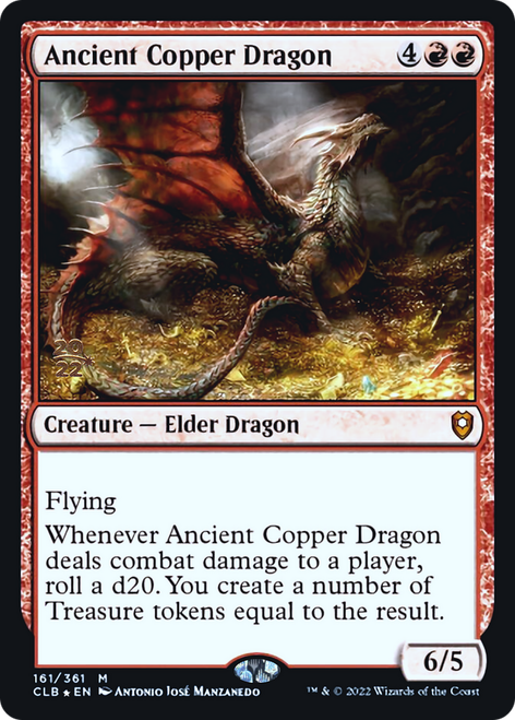 Ancient Copper Dragon (Prerelease foil)