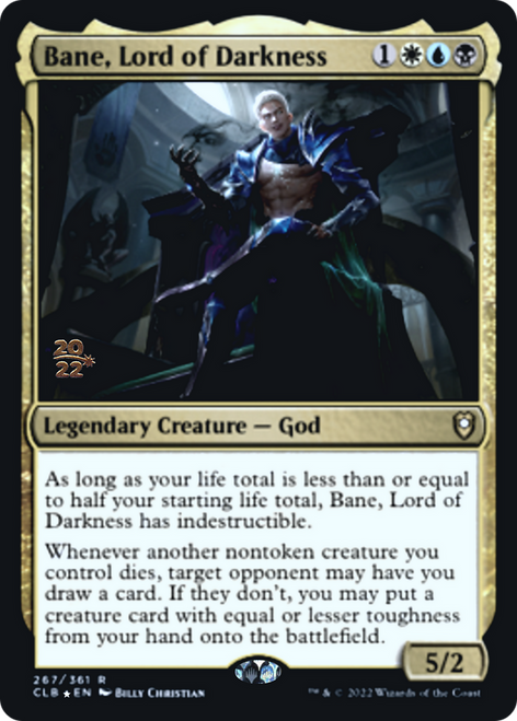 Bane, Lord of Darkness (Prerelease foil) | Commander Legends: Battle for Baldur's Gate