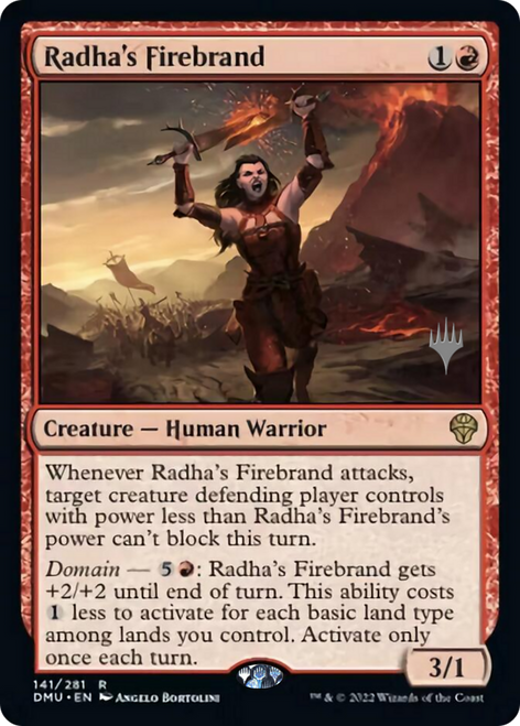 Radha's Firebrand (Promo Pack foil) | Dominaria United