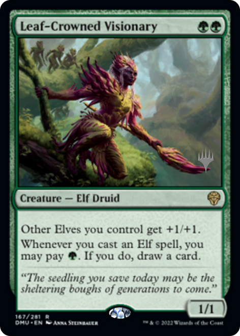 Leaf-Crowned Visionary (Promo Pack foil) | Dominaria United