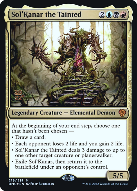 Sol'Kanar the Tainted (Prerelease foil)