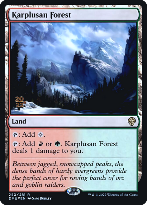 Karplusan Forest (Prerelease foil)