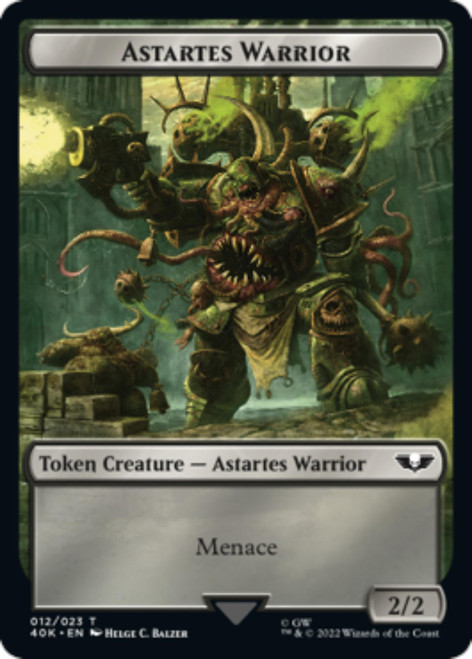 Astartes Warrior #12 / Plaguebearer of Nurgle Token (Surge Foil)