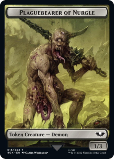 Astartes Warrior #12 / Plaguebearer of Nurgle Token (Surge Foil)