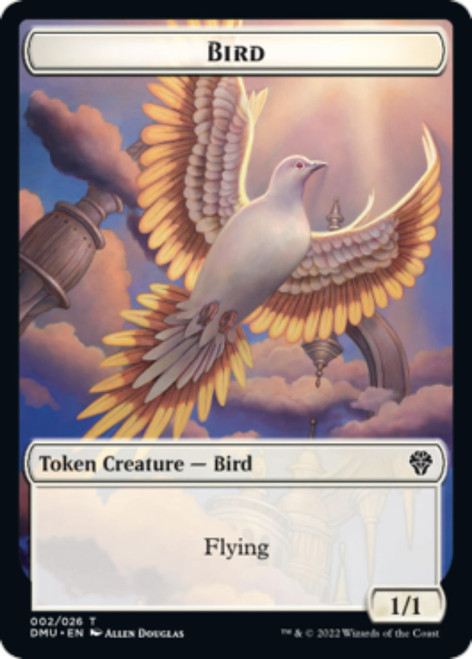 Dominaria United - Bird (#2) / Monk (foil) Token