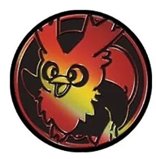 Black & Red Clear Delibird Oversized Coin