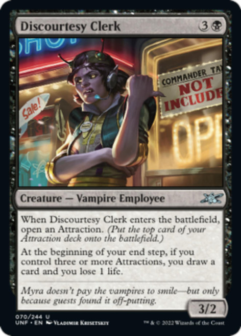 Discourtesy Clerk (foil)