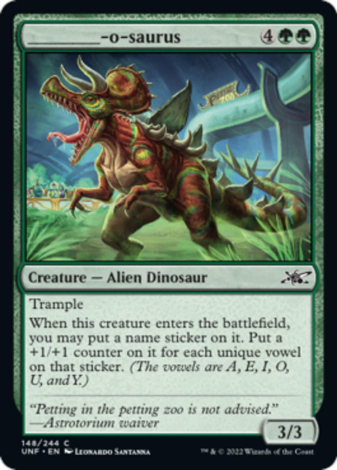 ______-o-saurus (foil) | Unfinity