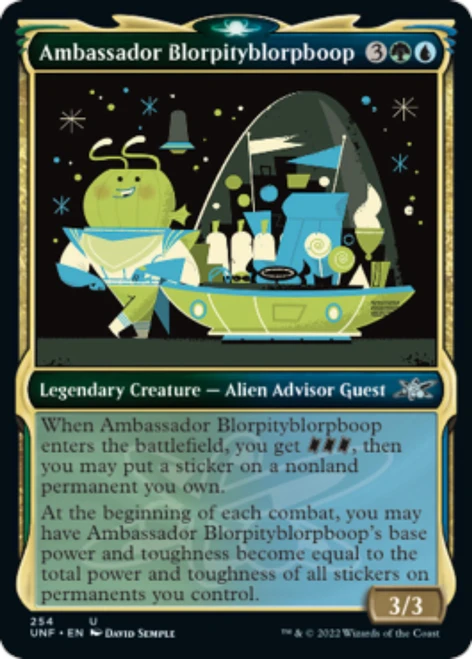 Ambassador Blorpityblorpboop (Showcase Art Galaxy foil)