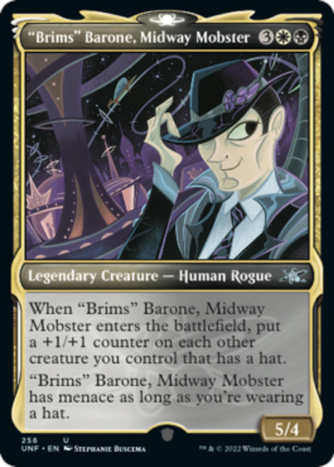 "Brims" Barone, Midway Mobster (Showcase Art Galaxy foil) | Unfinity